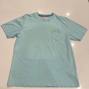 Brooks Brothers Light Blue/Teal Pocket T‑Shirt Men’s Medium Casual